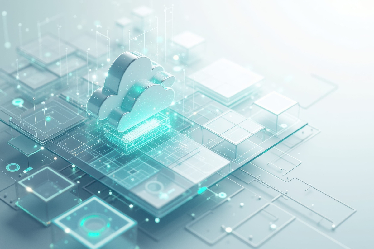 Digital Cloud Solutions Concept.