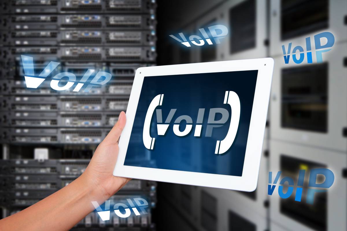 VoIP phone systems concept